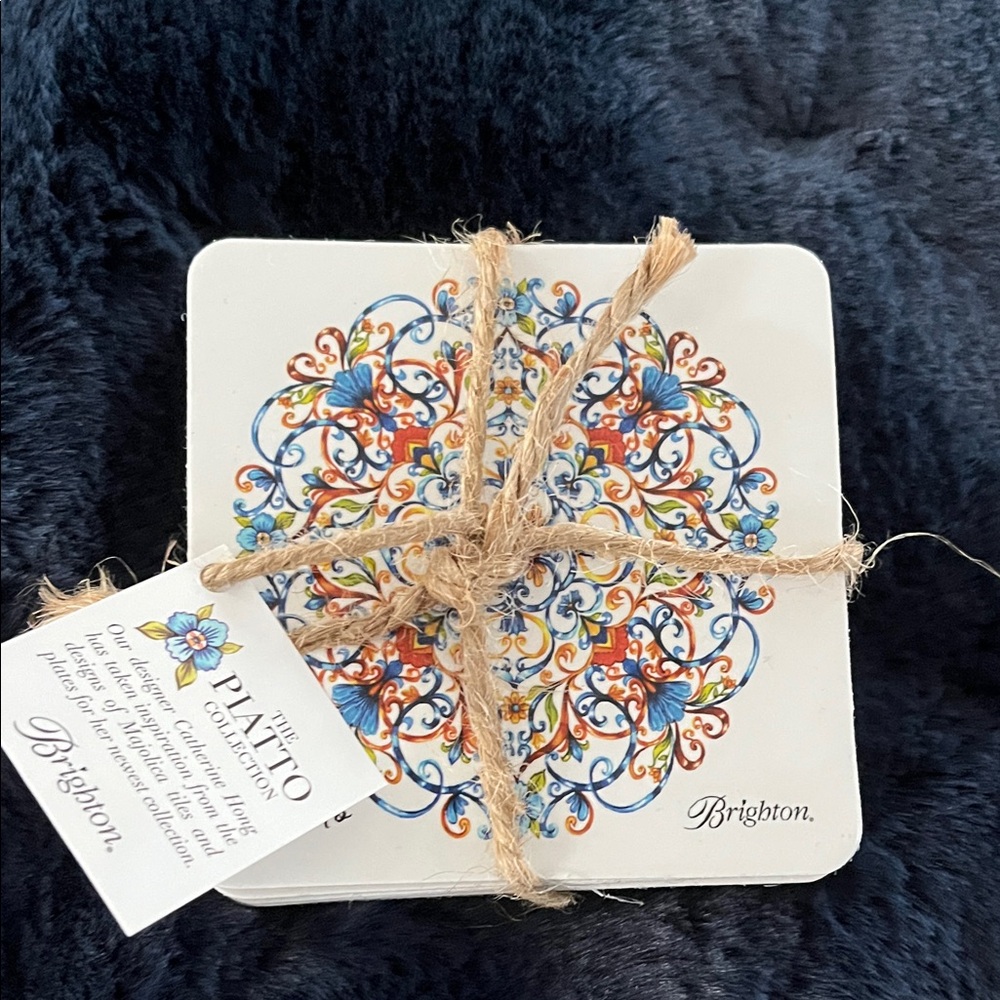 Brighton Colorful Mandala Coaster Set